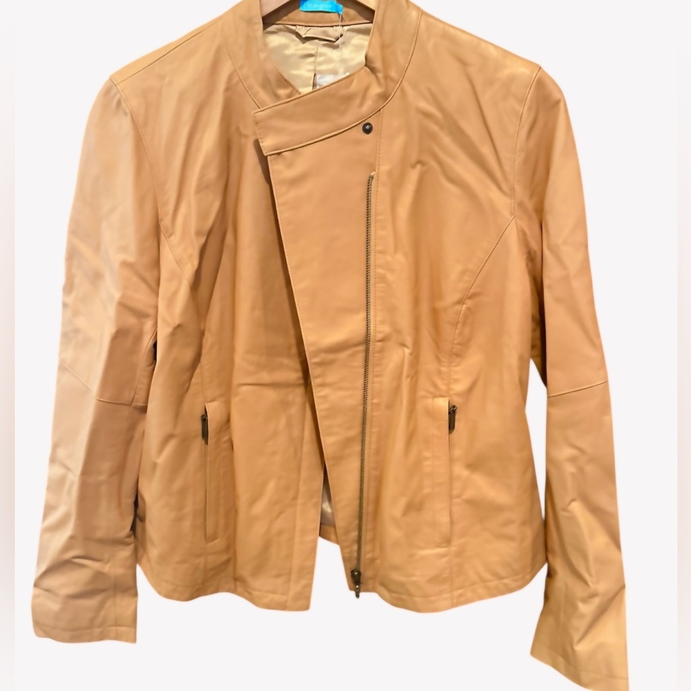 NWT J. McLaughlin Robario Lamb Napa Leather Jacket - Picture 7 of 11
